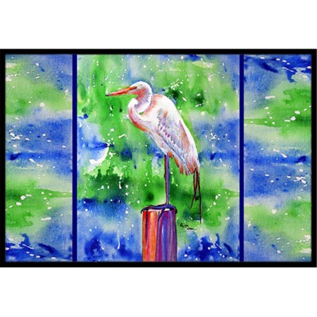 Carolines Treasures 24 x 36 In. Egret Indoor or Outdoor Mat 8358JMAT